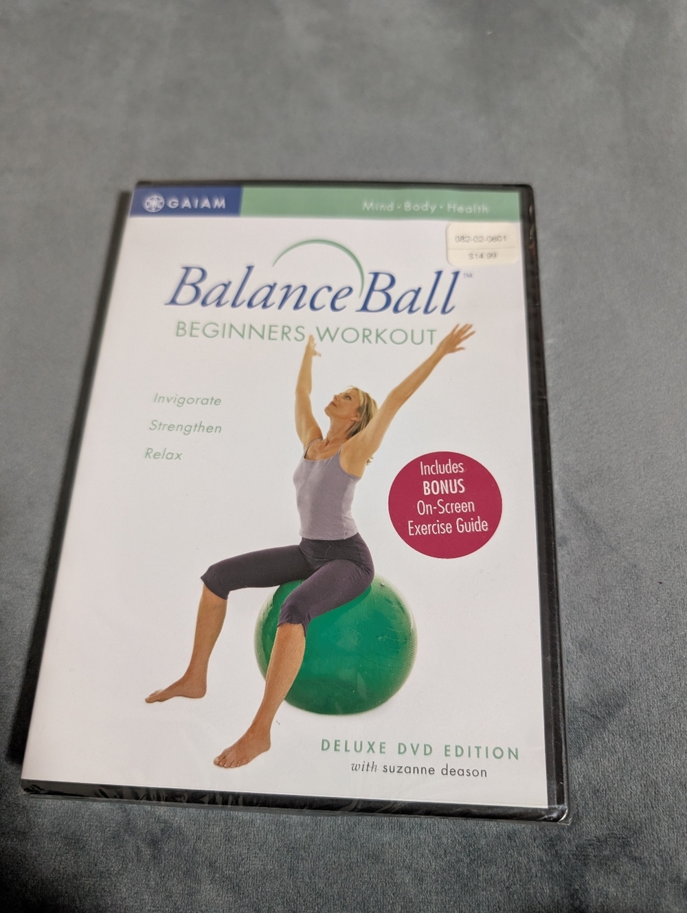 Gaiam Balance Ball Beginner's Workout DVD NEW